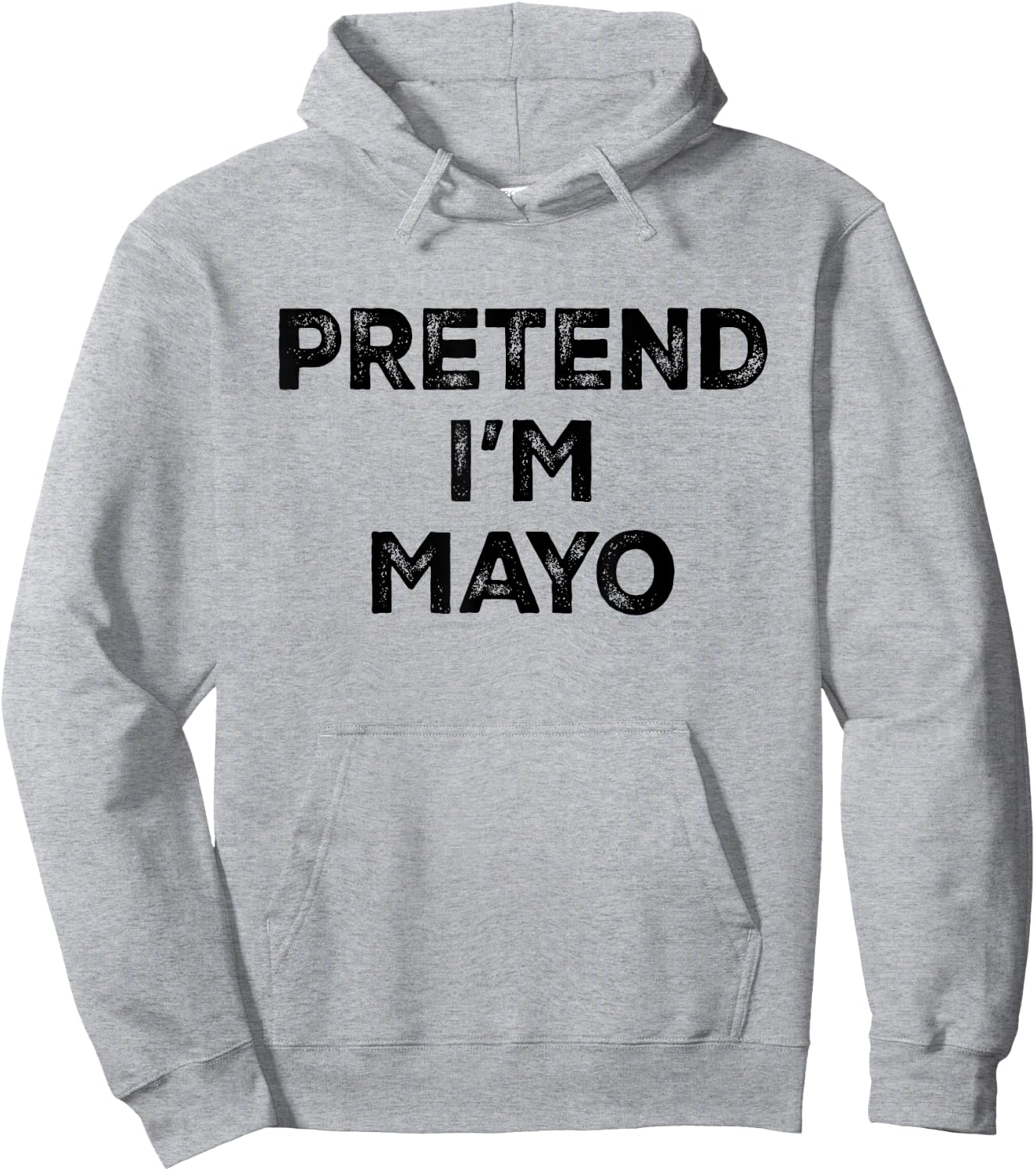 Pretend I'm Mayo for Mayonnaise Lazy Halloween Costume Hoodie - Hoodie | Ash