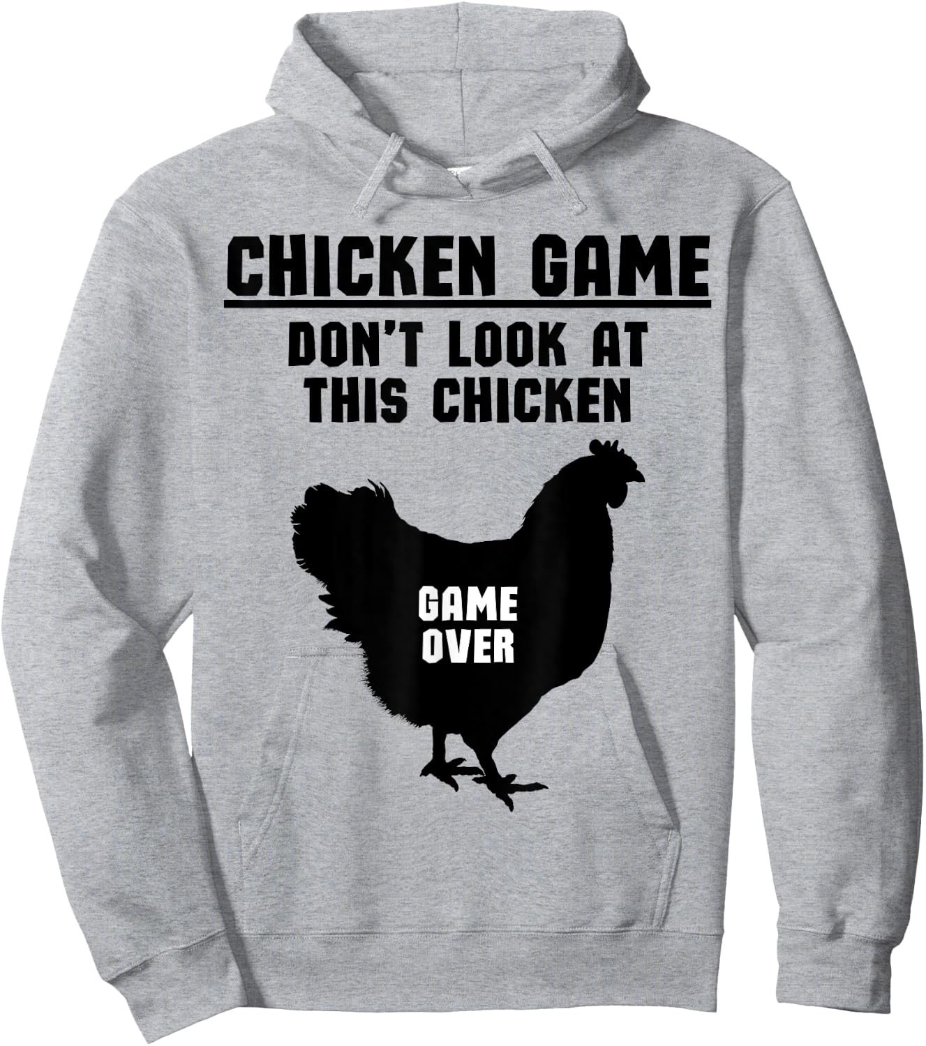 Hilarious Chicken Game Graphic - Farming Funny Chicken Hoodie - Hoodie | Ash