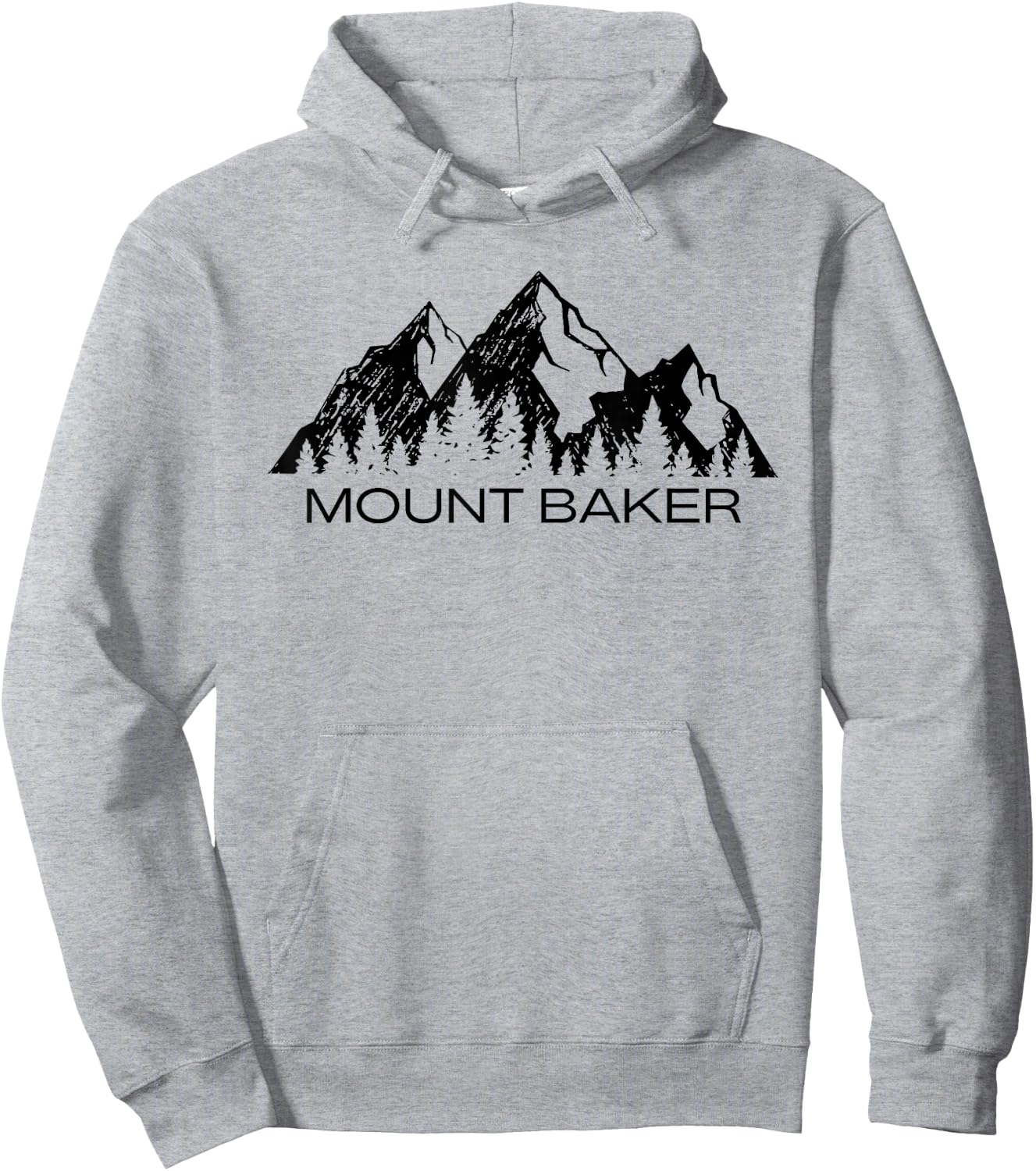 Mount Baker | Mt Baker Cascade Mountains Washington Gift Hoodie - Hoodie | Ash
