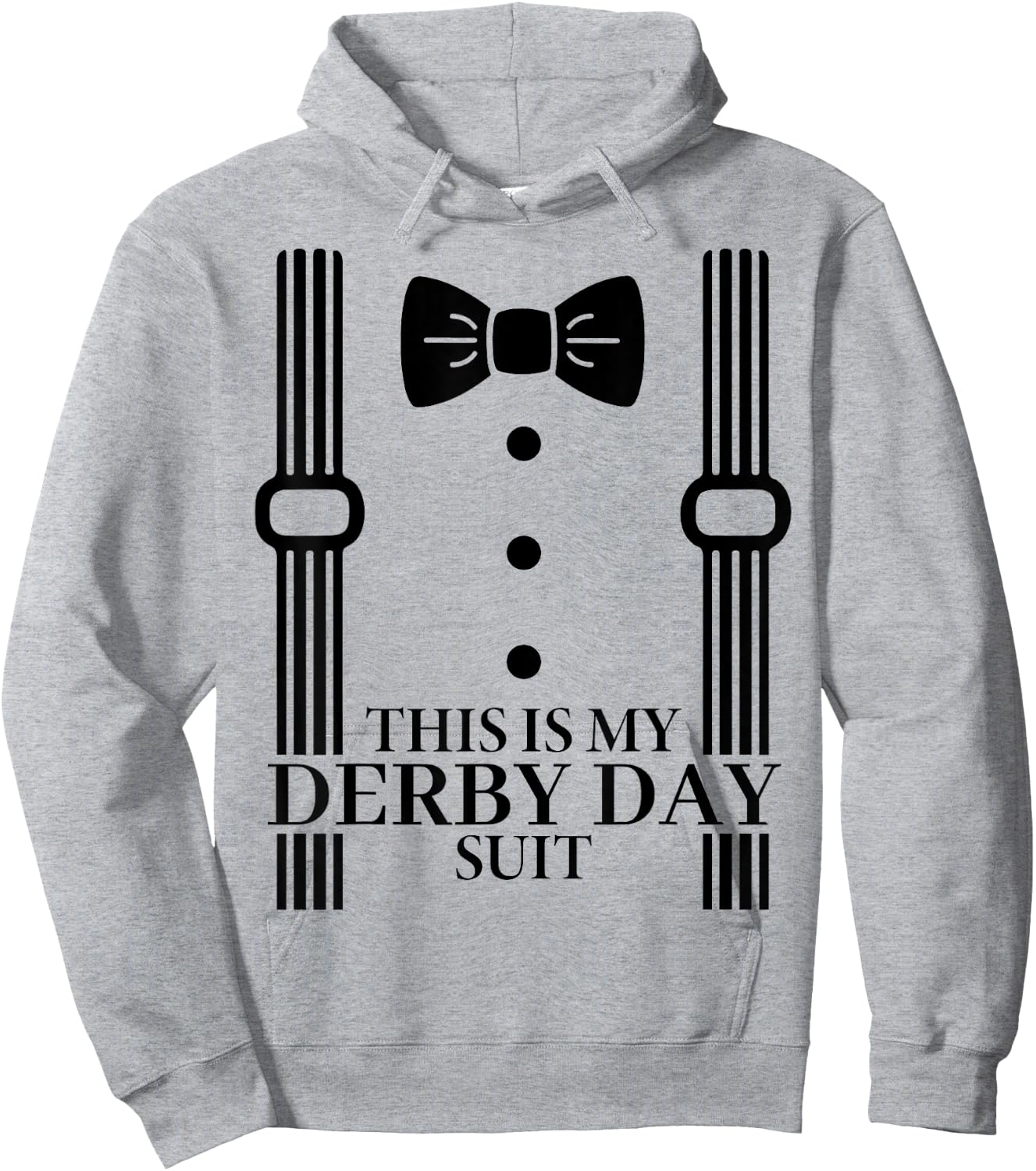 Suit Derby Day 24 Horse Racing This Is My Derby Day Bow Tie Hoodie - Hoodie | Ash