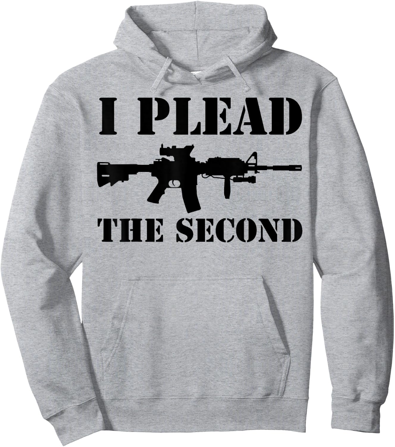 I Plead the Second 2nd Amendment American Patriot Apparel Hoodie - Hoodie | Ash