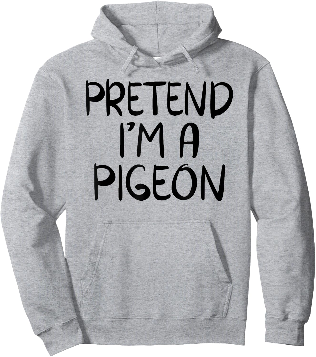 Pretend I'm A Pigeon Family Group Lazy Halloween Costume Hoodie - Hoodie | Ash