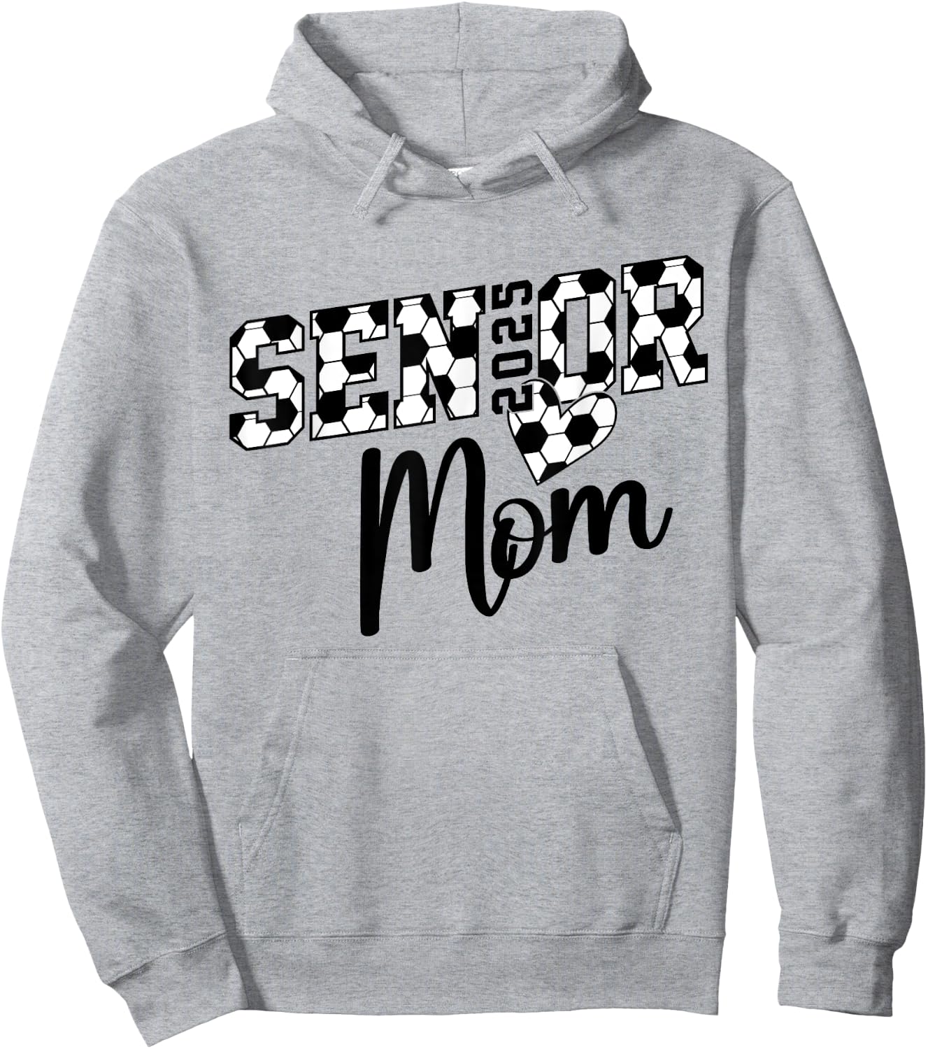 Proud mom of a soccer senior class of 2025 Hoodie - Hoodie | Ash