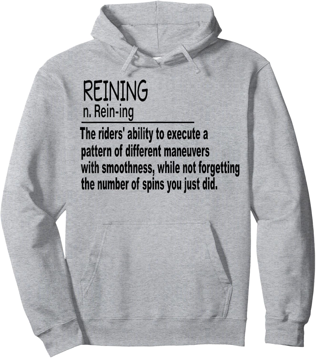 Reining Horse Show Women Girls Hoodie - Hoodie | Ash