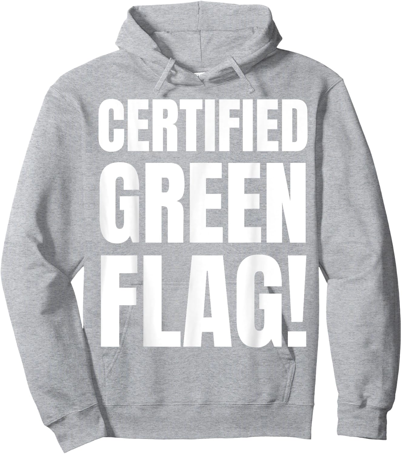 Certified Green Flag Costume And Funny Green Flags Hoodie - Hoodie | Ash