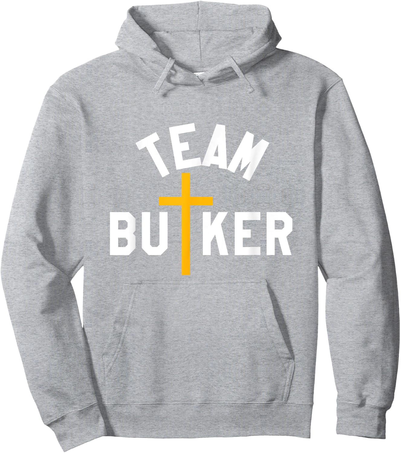 Team Butker Surname Christianity Cross Family Name Hoodie - Hoodie | Ash