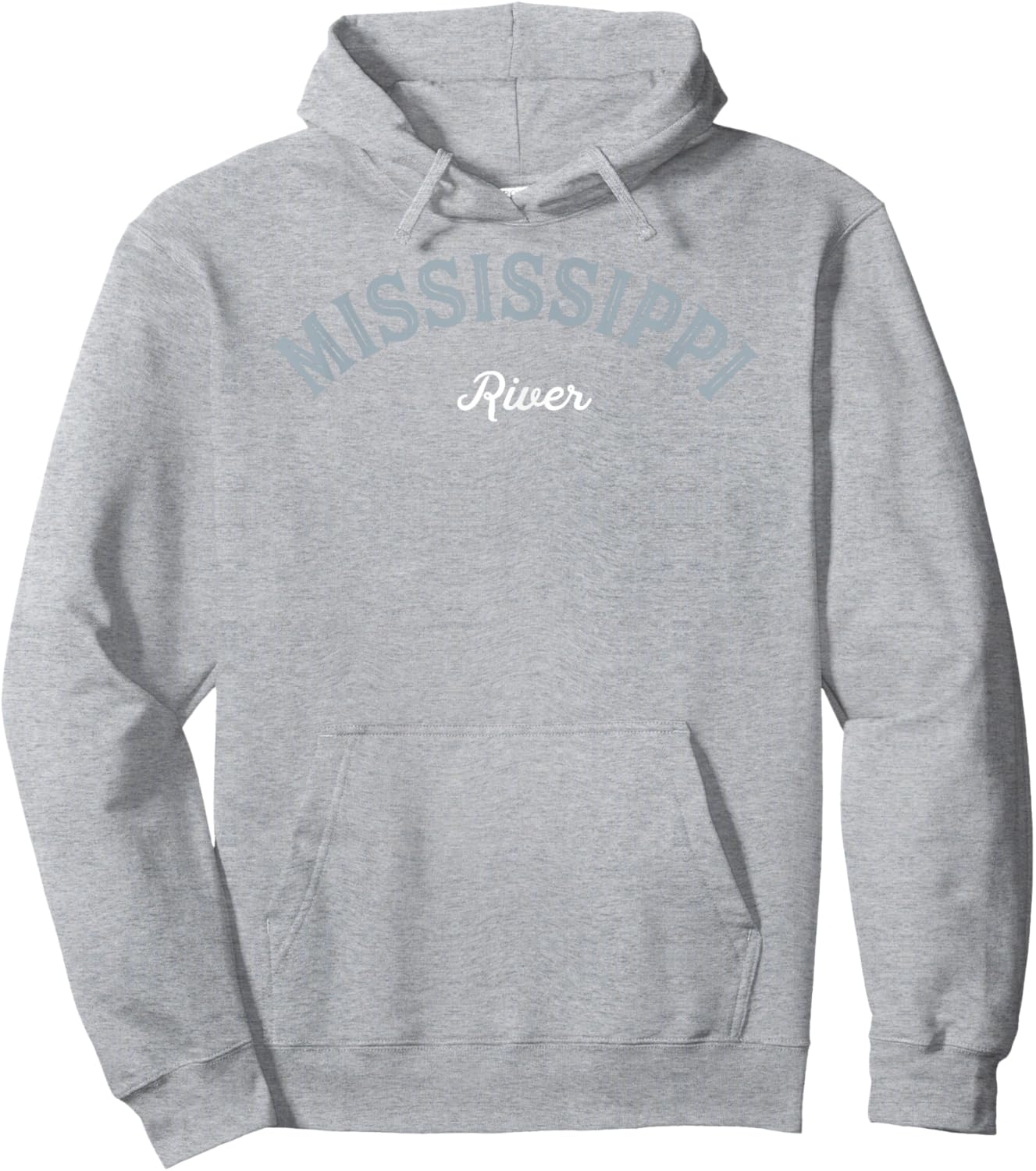 Mississippi River North America Tour Arched Retro Men Women Hoodie - Hoodie | Ash