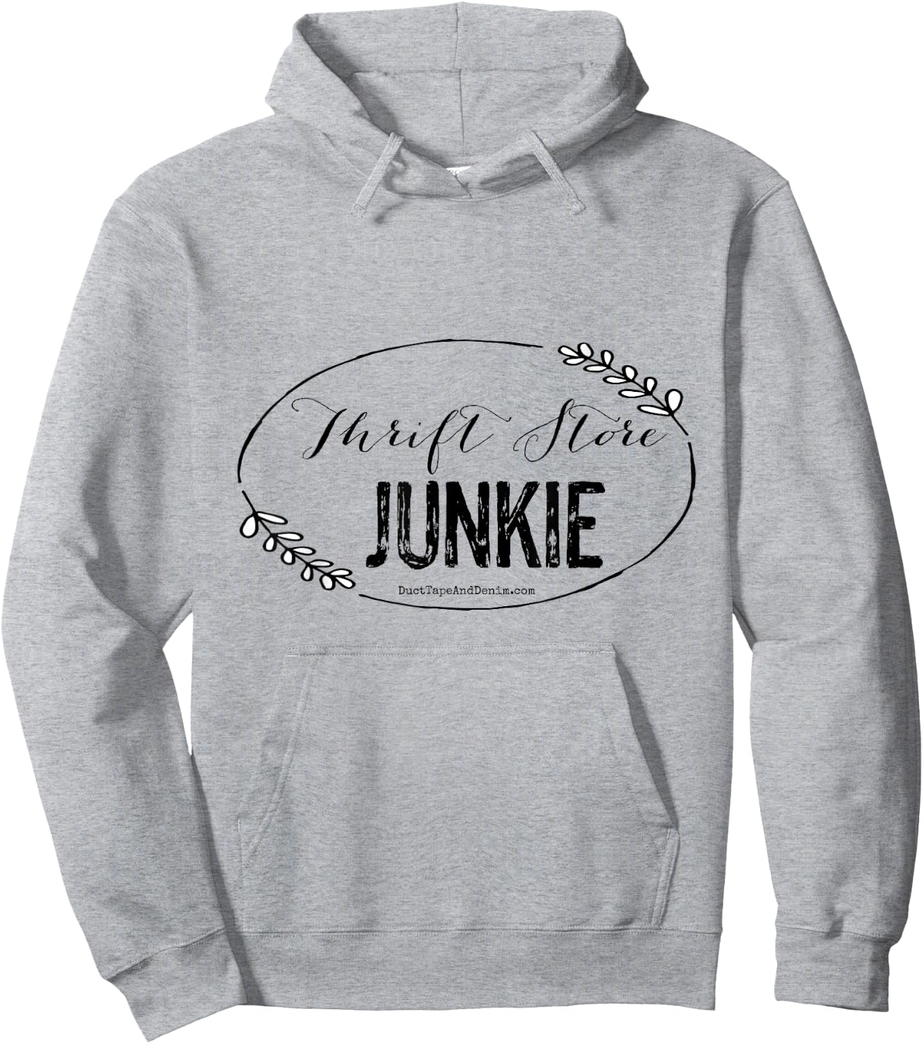 Thrift Store Junkie Hoodie - Hoodie | Ash