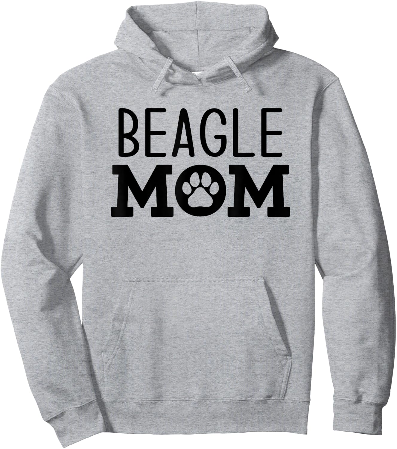 Funny Beagle Mom Dog Paw Puppy Retro Men Women Hoodie - Hoodie | Ash