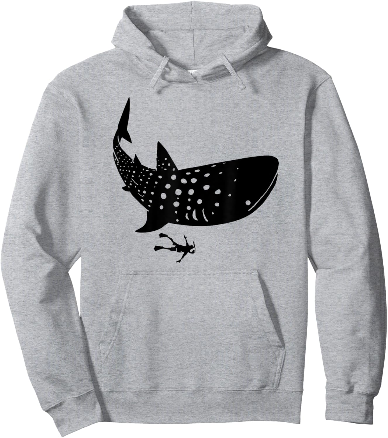 Whale Shark Diving Snorkeling Hoodie - Hoodie | Ash