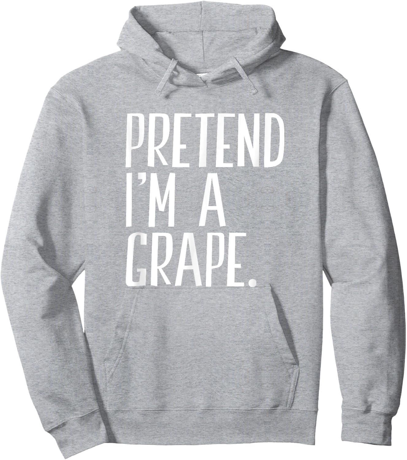 Pretend I'm A Grape Funny Halloween Party Hoodie - Hoodie | Ash