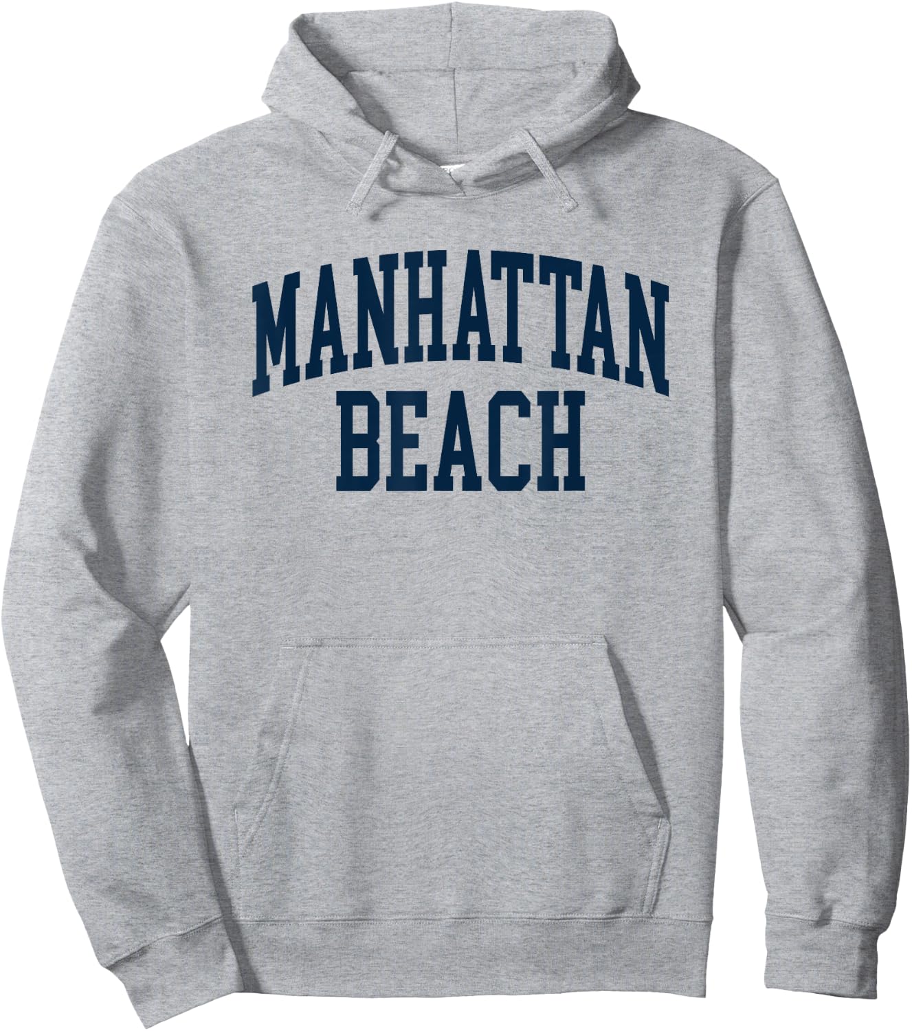 Manhattan Beach New York Souvenir Retro Preppy Throwback Hoodie - Hoodie | Ash