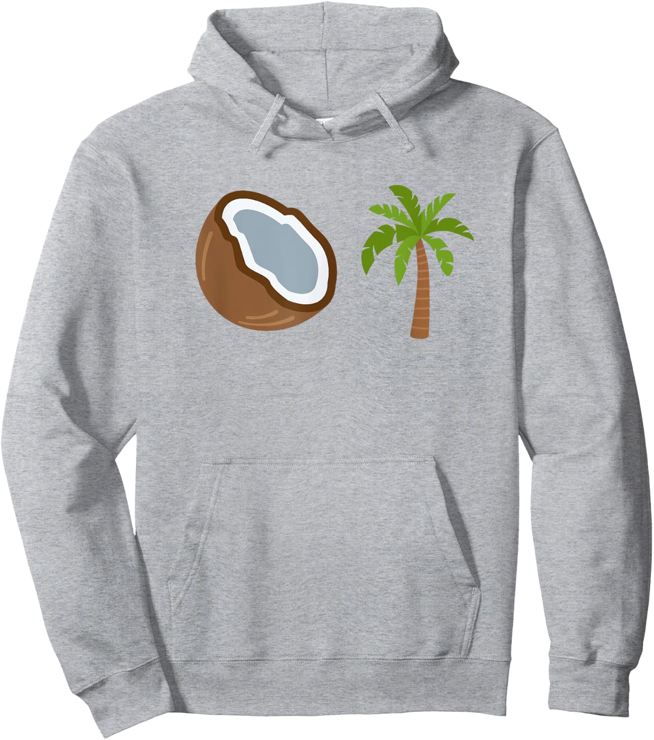 Coconut Tree Meme - Patriotic Kamala Statement USA Democrat Hoodie - Hoodie | Ash