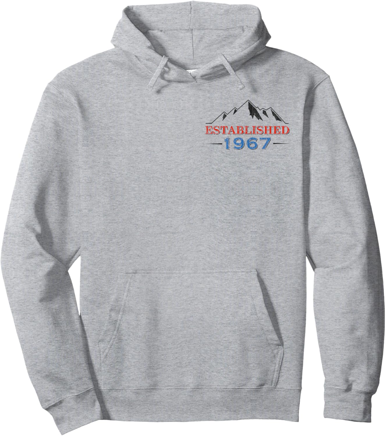 Father Figure Established 1967 Funny Retro Dad Style Hoodie - Hoodie | Ash