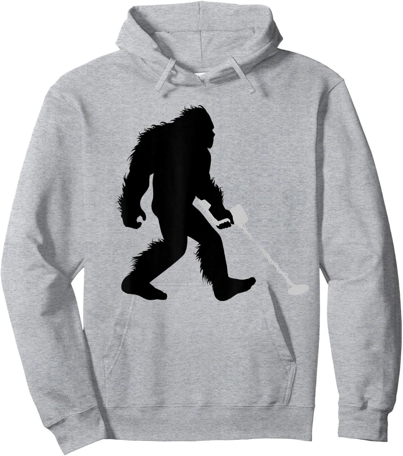 Bigfoot Metal Detector Sasquatch Metal Detecting Hoodie - Hoodie | Ash
