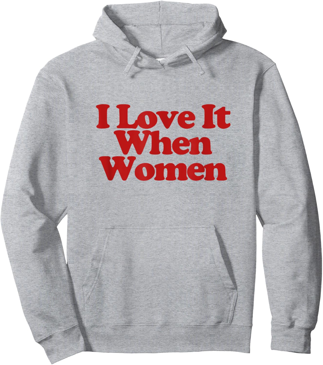 I Love It When Women Y2k Trendy LGBT Funny Lesbian Pride Hoodie - Hoodie | Ash
