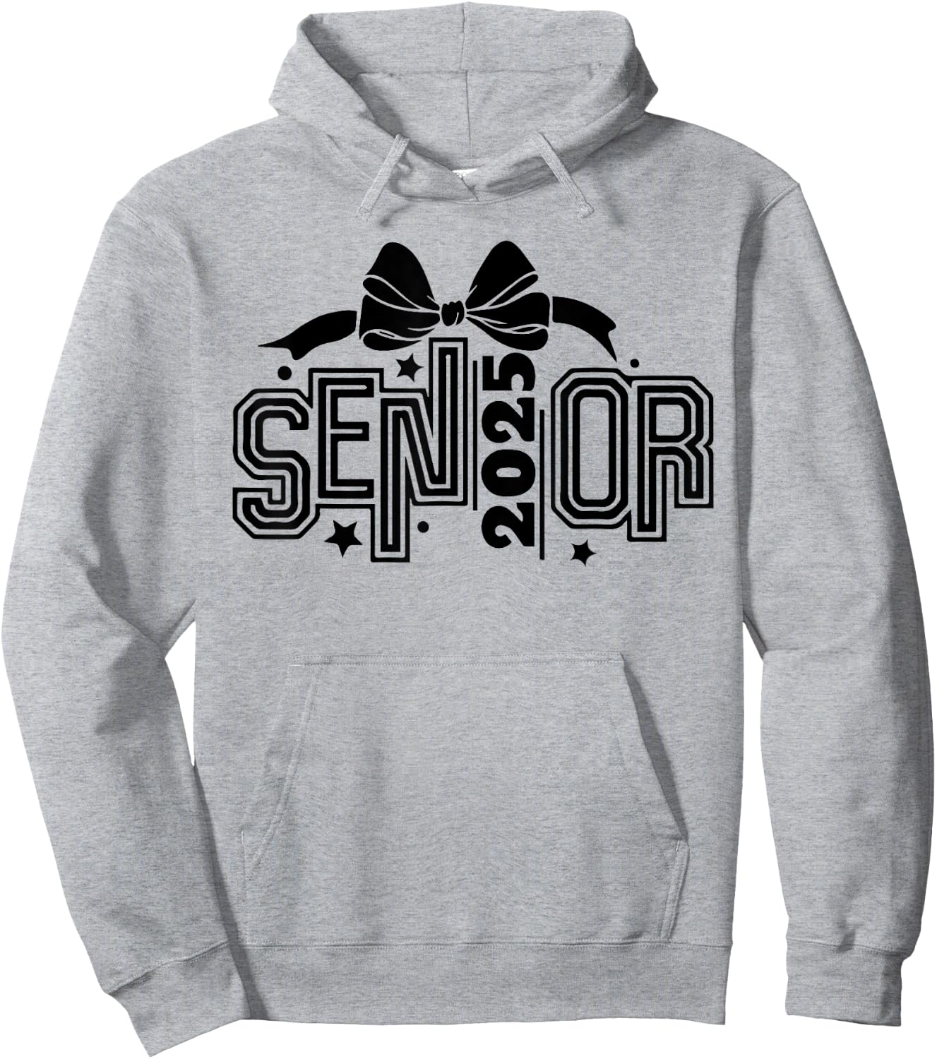 Senior 2025 Coquette Pink Bow Class of 2025 back to school Hoodie - Hoodie | Ash