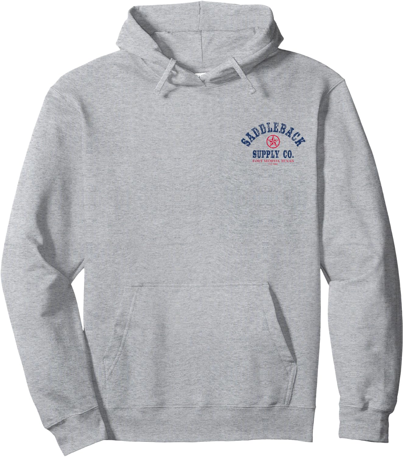 Saddleback Red, White & Blue Lonestar Lightweight Graphic Hoodie - Hoodie | Ash