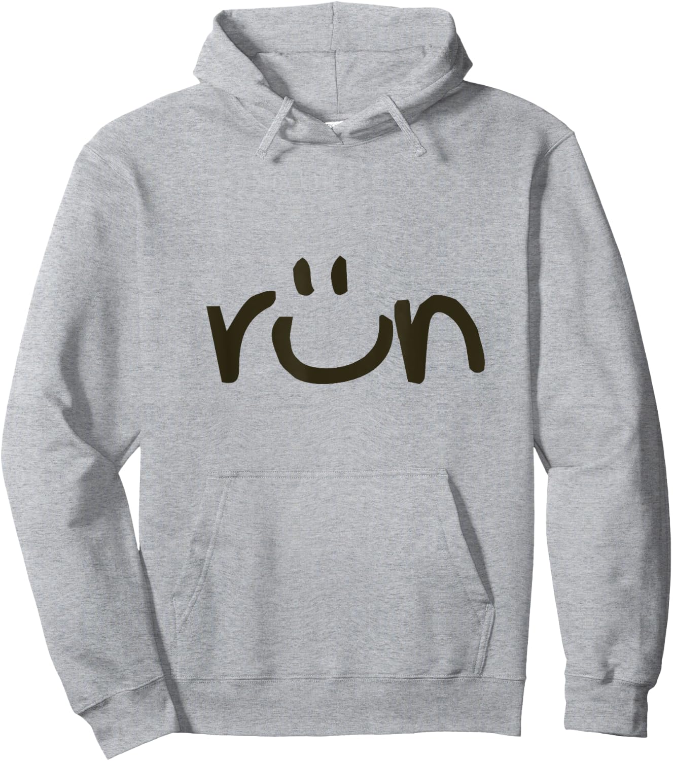 RUN SMILE Love Running Jogging Hoodie - Hoodie | Ash
