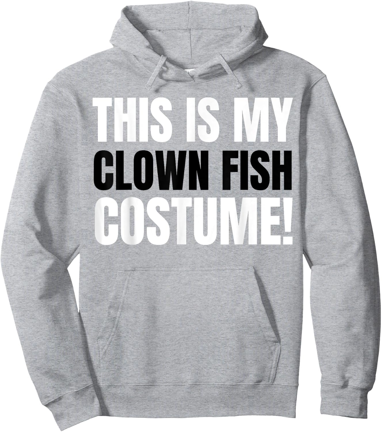 Funny Clown Fish Costume Hoodie - Hoodie | Ash
