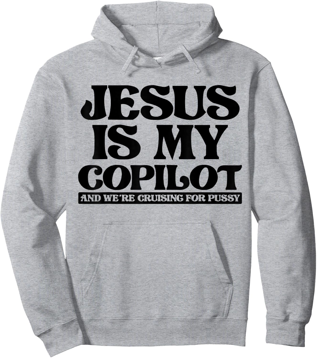 Jesus Is My Copilot and We're Cruising for Pussy Hoodie - Hoodie | Ash