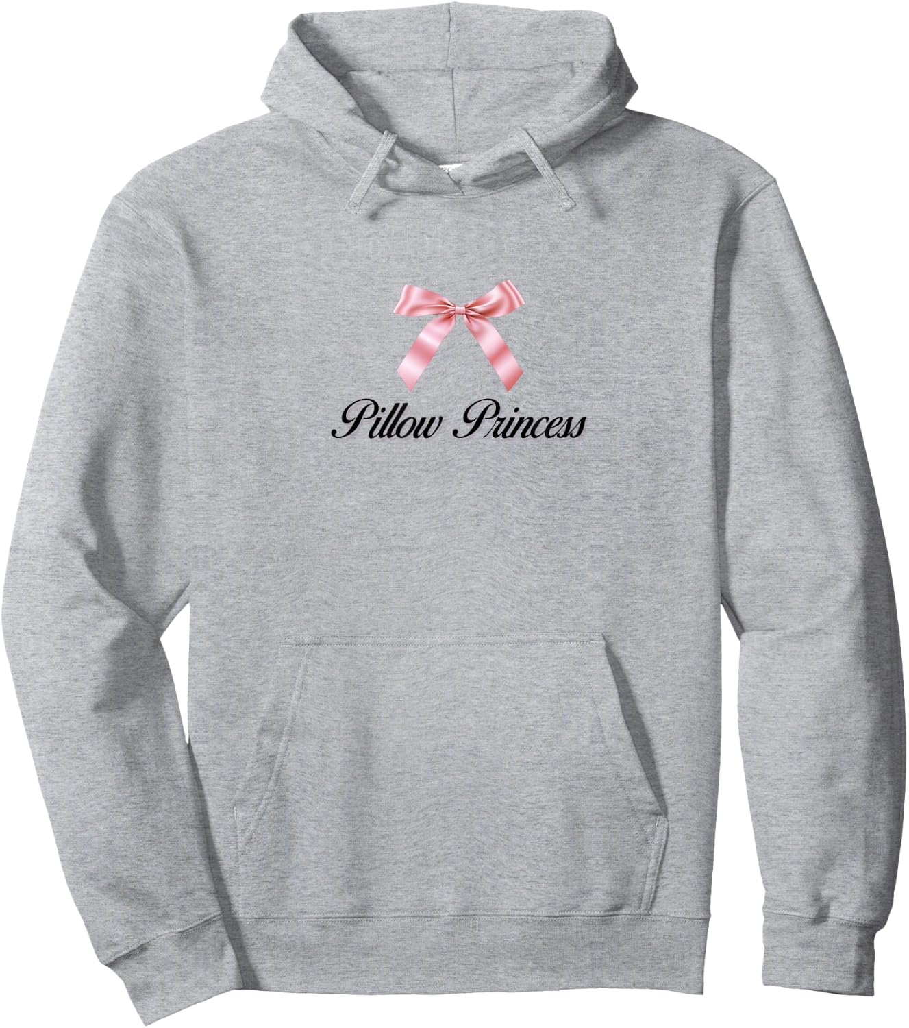 Pillow Princess Coquette Pink Bow Ribbon Y2K Aesthetic Hoodie - Hoodie | Ash