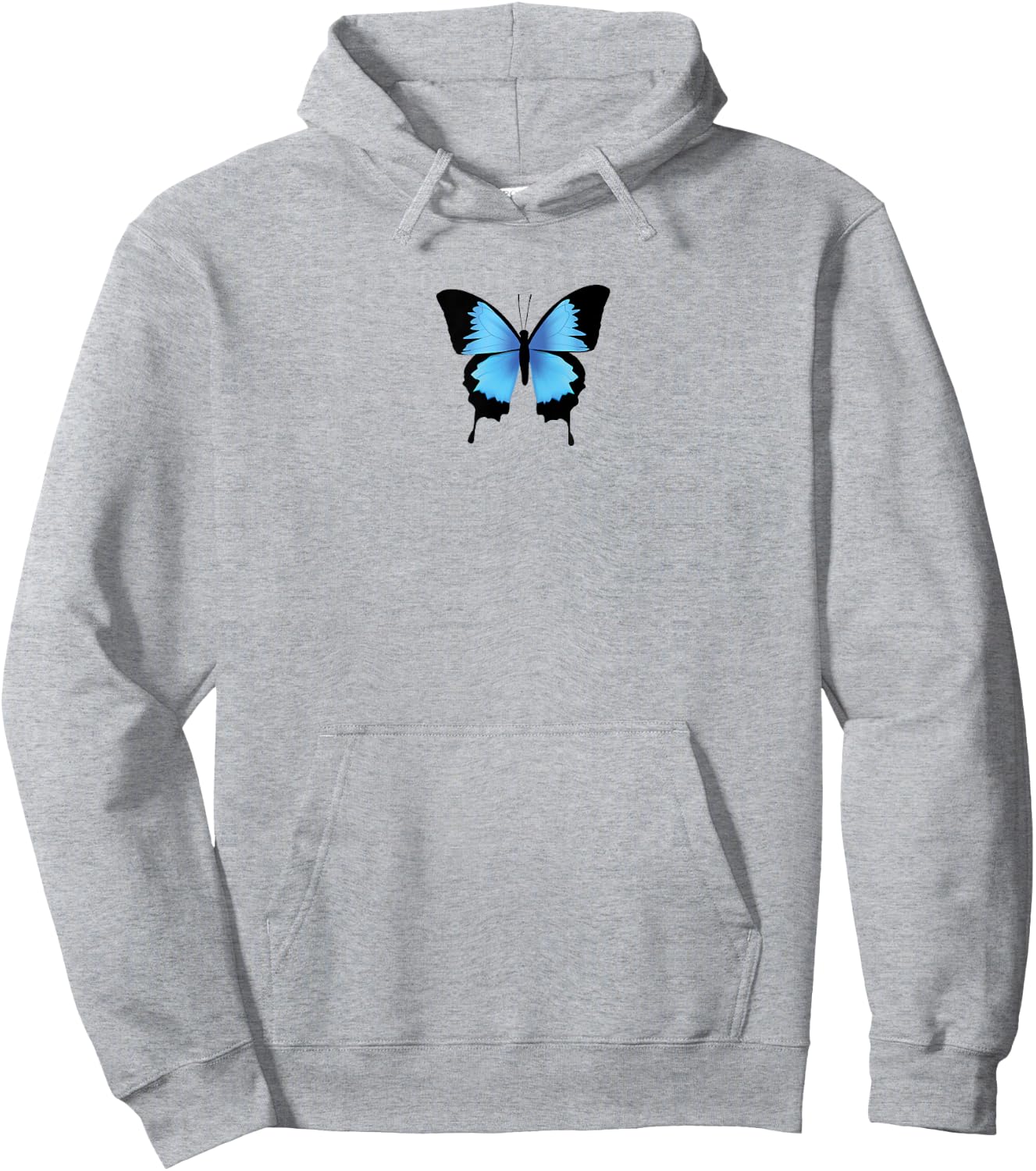 Grunge Butterfly Blue Grunge Aesthetic Clothes Hoodie - Hoodie | Ash
