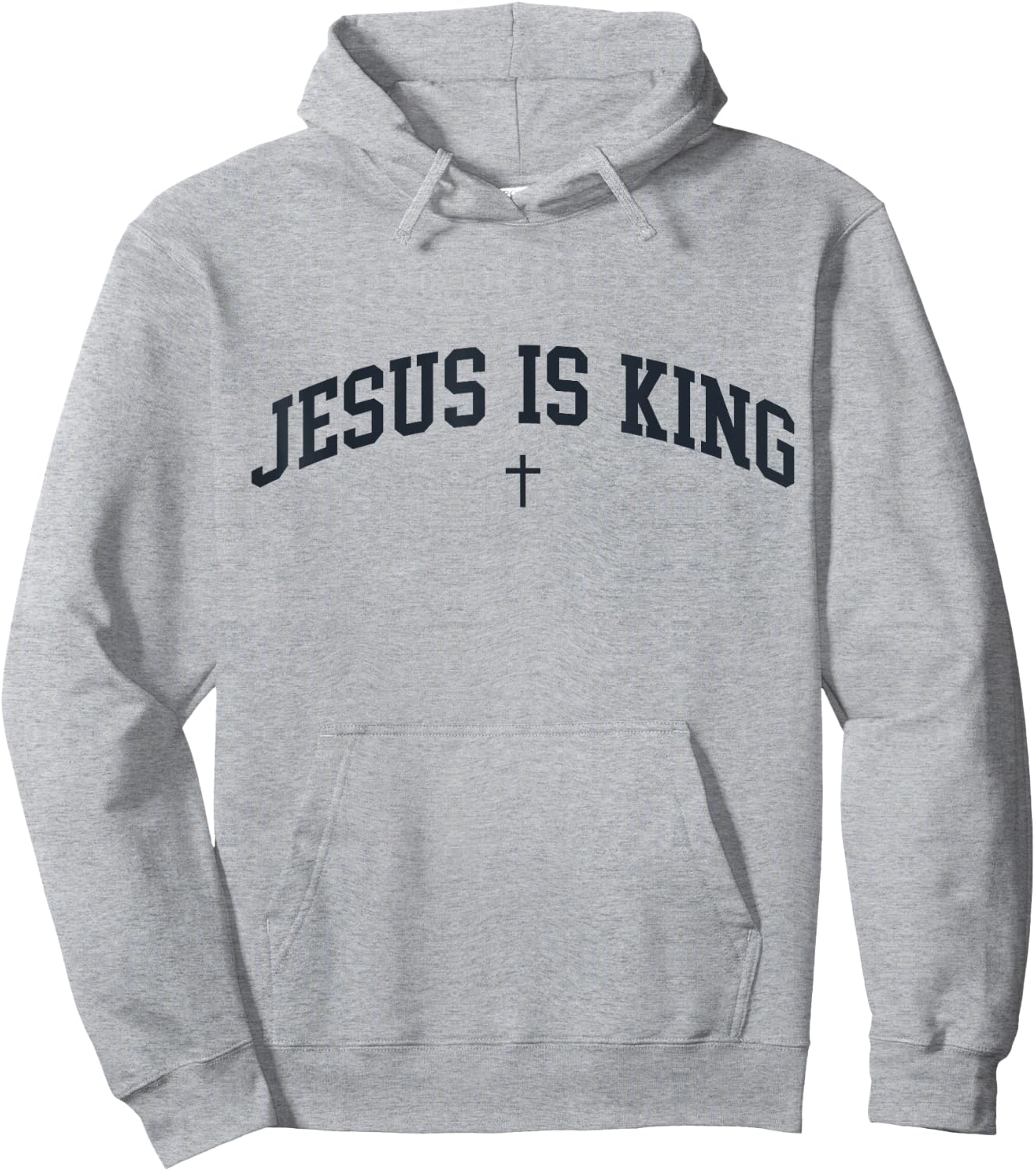 Jesus is King Trendy Preppy Aesthetic Christian Bible Hoodie - Hoodie | Ash