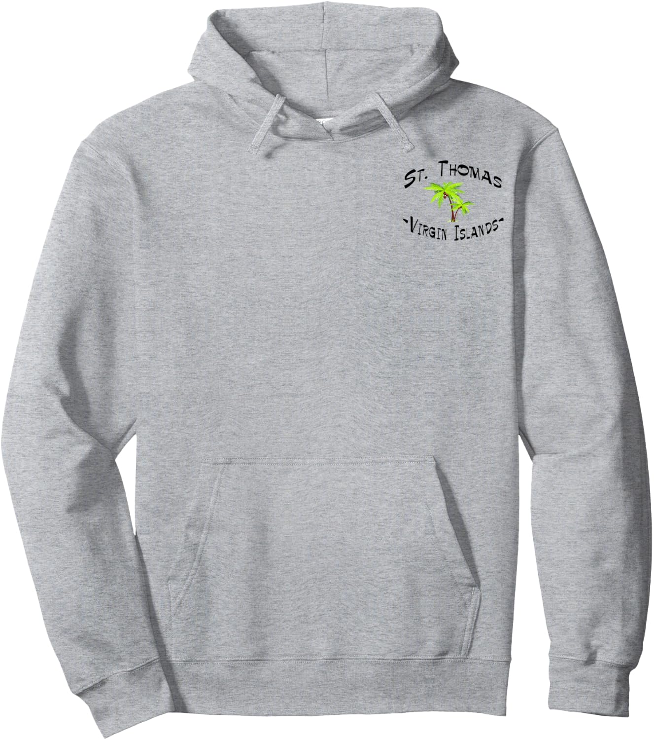 2 Sided St. Thomas Virgin Islands Destination Gift Hoodie - Hoodie | Ash