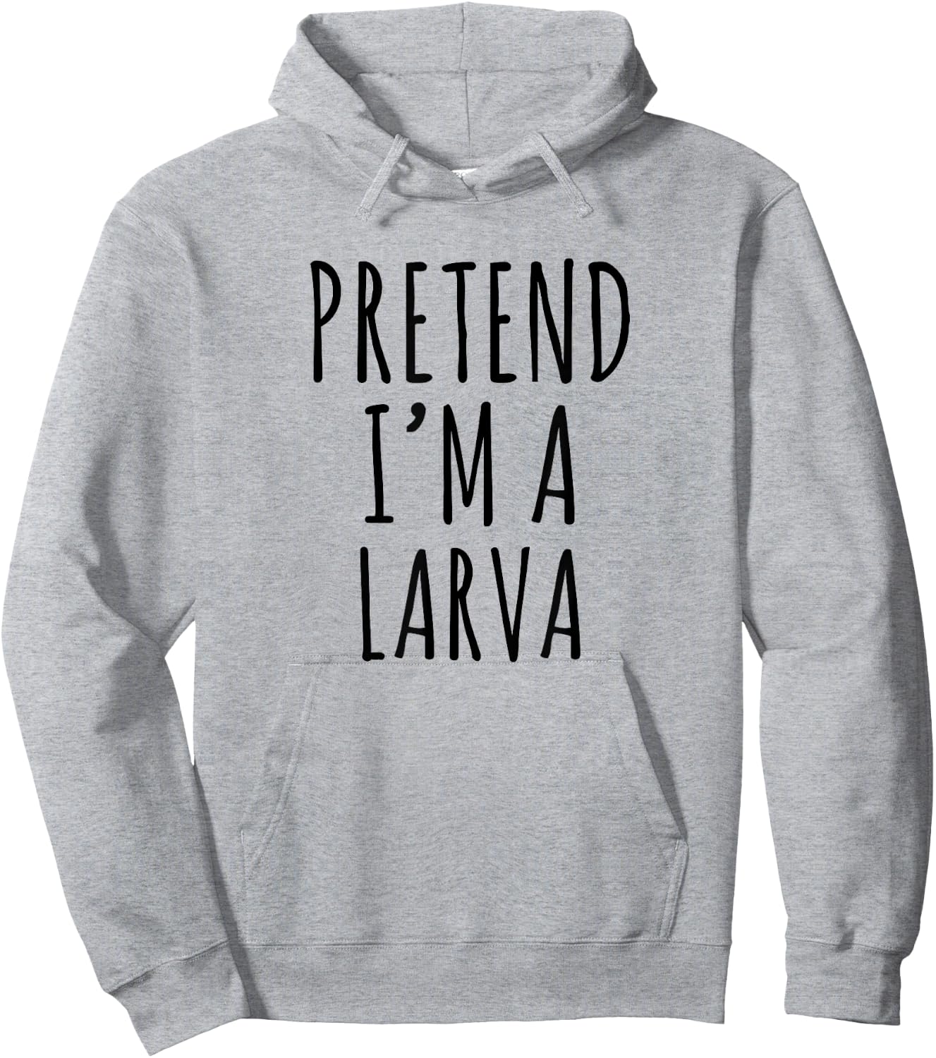 Lazy Halloween Costume Pretend I'm A Larva Simple Hoodie - Hoodie | Ash