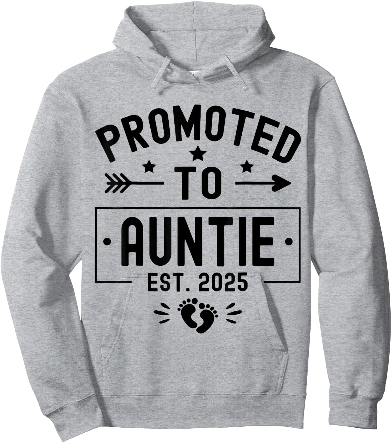 Promoted To Auntie Est. 2025 Soon To Be Aunt New Auntie 2025 Hoodie - Hoodie | Ash
