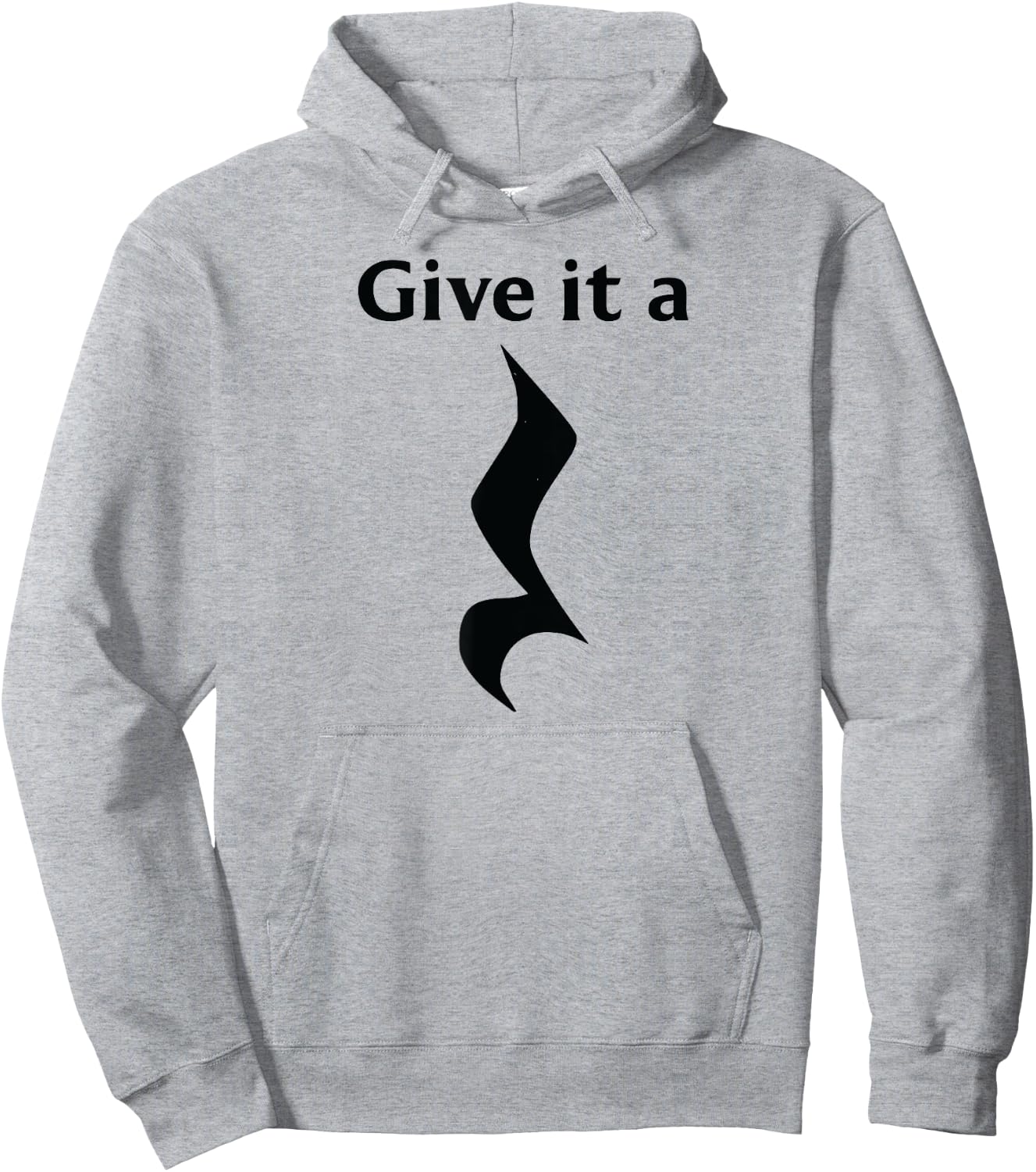 Music Theory Symbol Playing with Words, Give It A Rest Hoodie - Hoodie | Ash