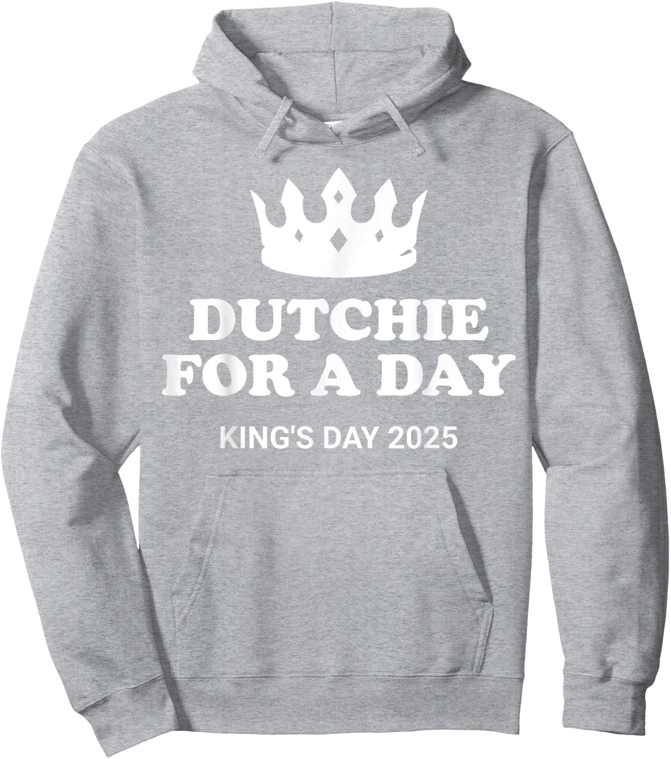 Dutch Koningsdag King's Day Funny 2025 Hoodie - Hoodie | Ash