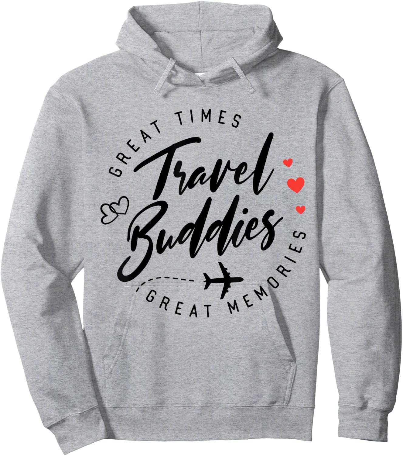 Travel Buddies Besties trip 2025 Girls Trip Summer Vacation Hoodie - Hoodie | Ash