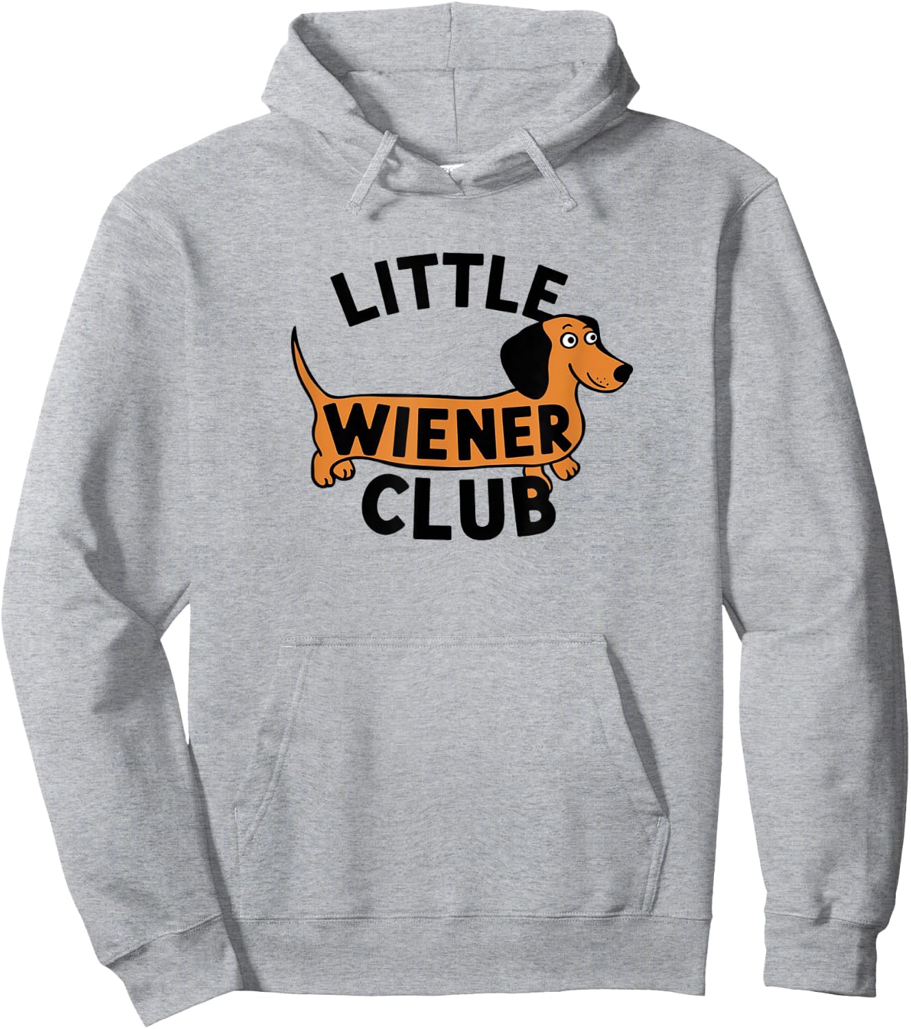 Little Wiener Club dachshund Dog lover bags and Decor Men Women Hoodie - Hoodie | Ash