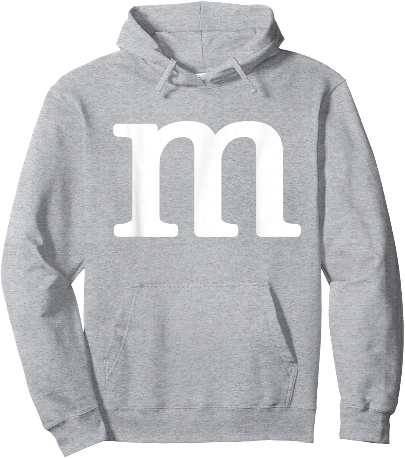 Letter M Funny Group Halloween Team Easy Lazy Costume Hoodie - Hoodie | Ash