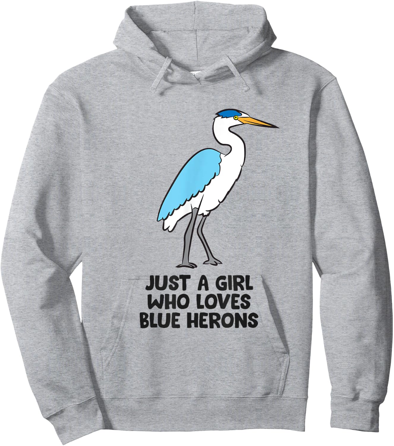 Just a Girl Who Loves Blue Herons Hoodie - Hoodie | Ash
