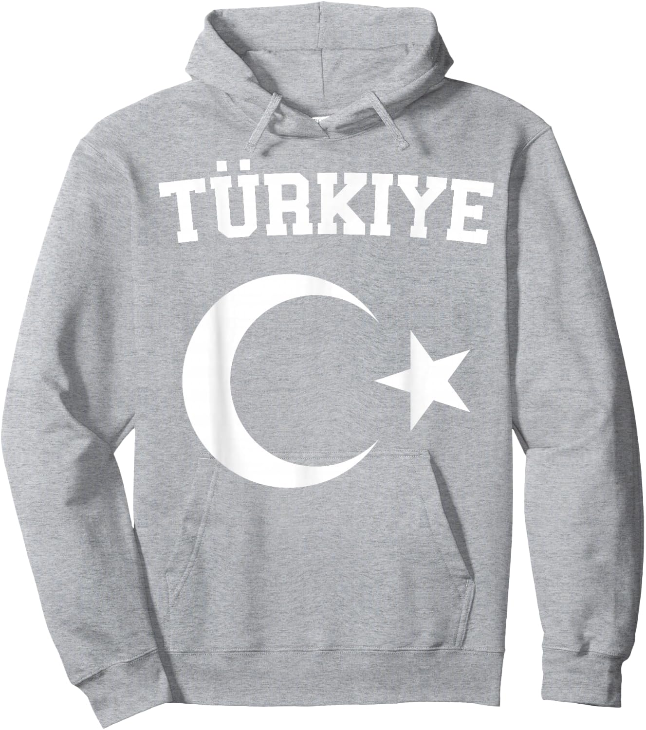 Turkish Flag Türkiye Bayragi Crescent Moon And Star Turkey Hoodie - Hoodie | Ash