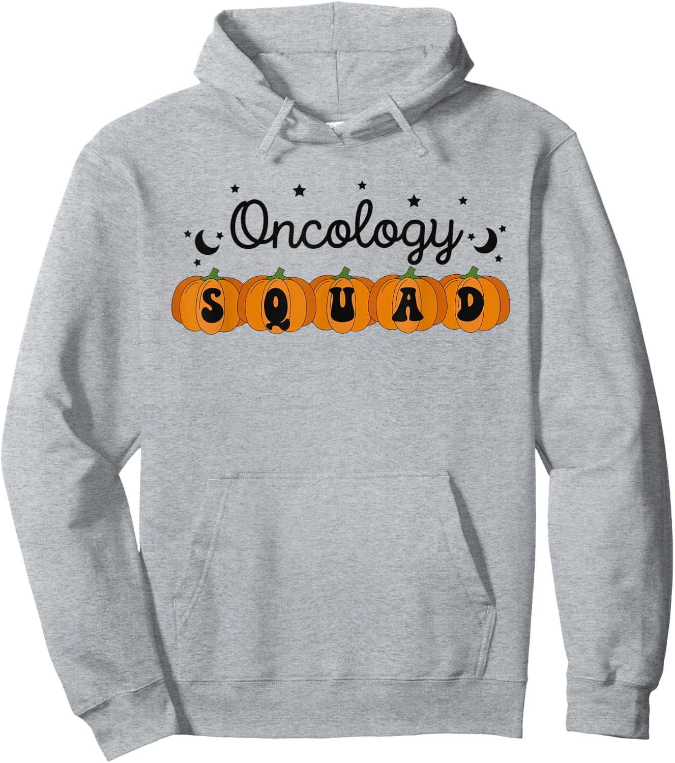 Halloween Oncology Nurse Pumpkin Oncology Squad Cancer Nurse Hoodie - Hoodie | Ash
