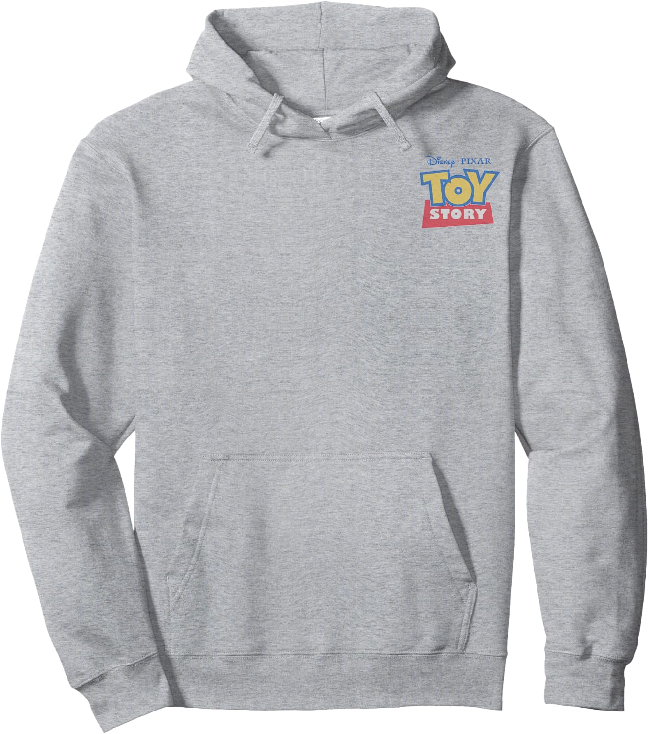 Disney Pixar Toy Story Left Chest Logo Front & Back Hoodie - Hoodie | Ash