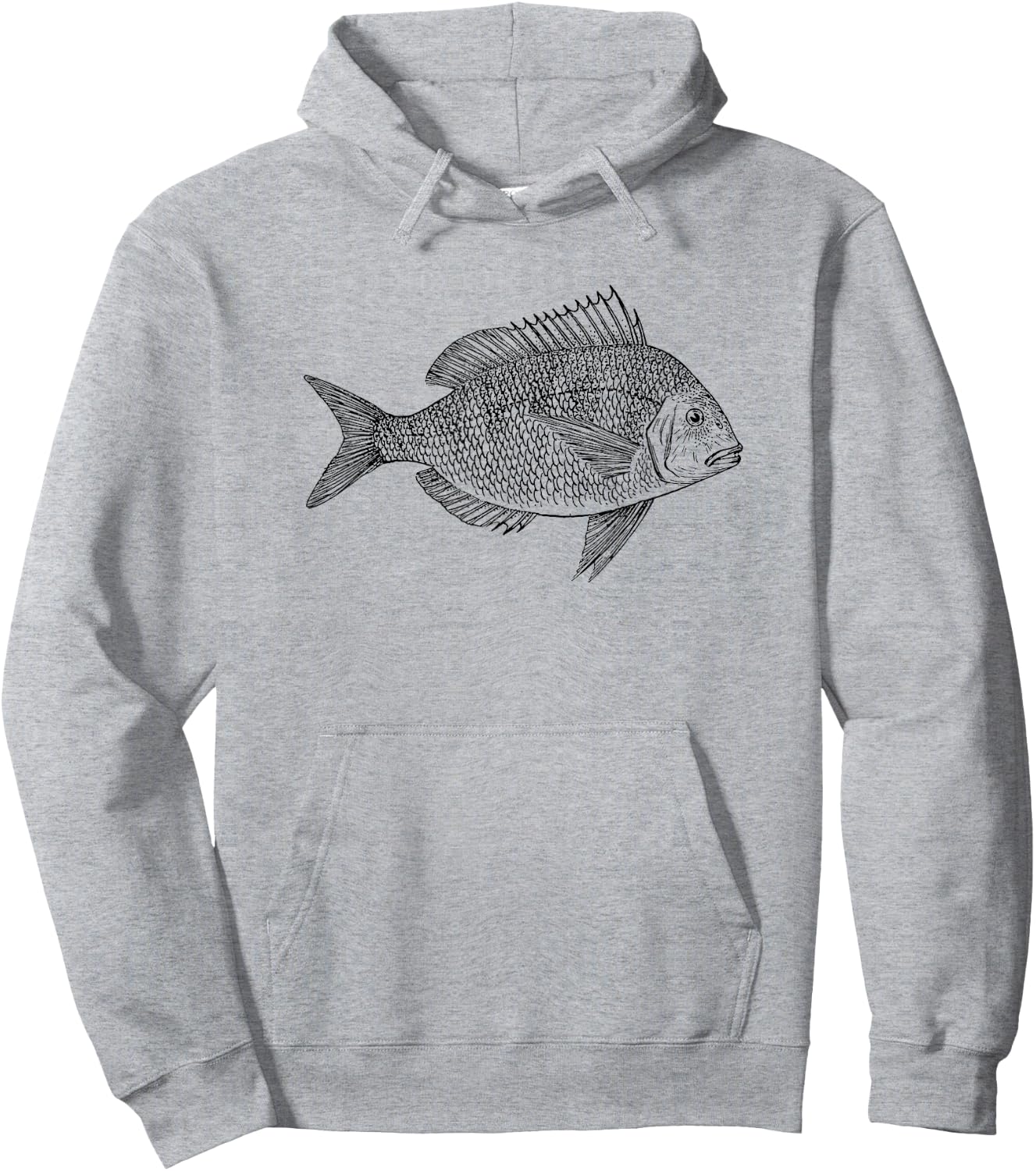 Fisherman Gift Scup Fish Hoodie - Hoodie | Ash