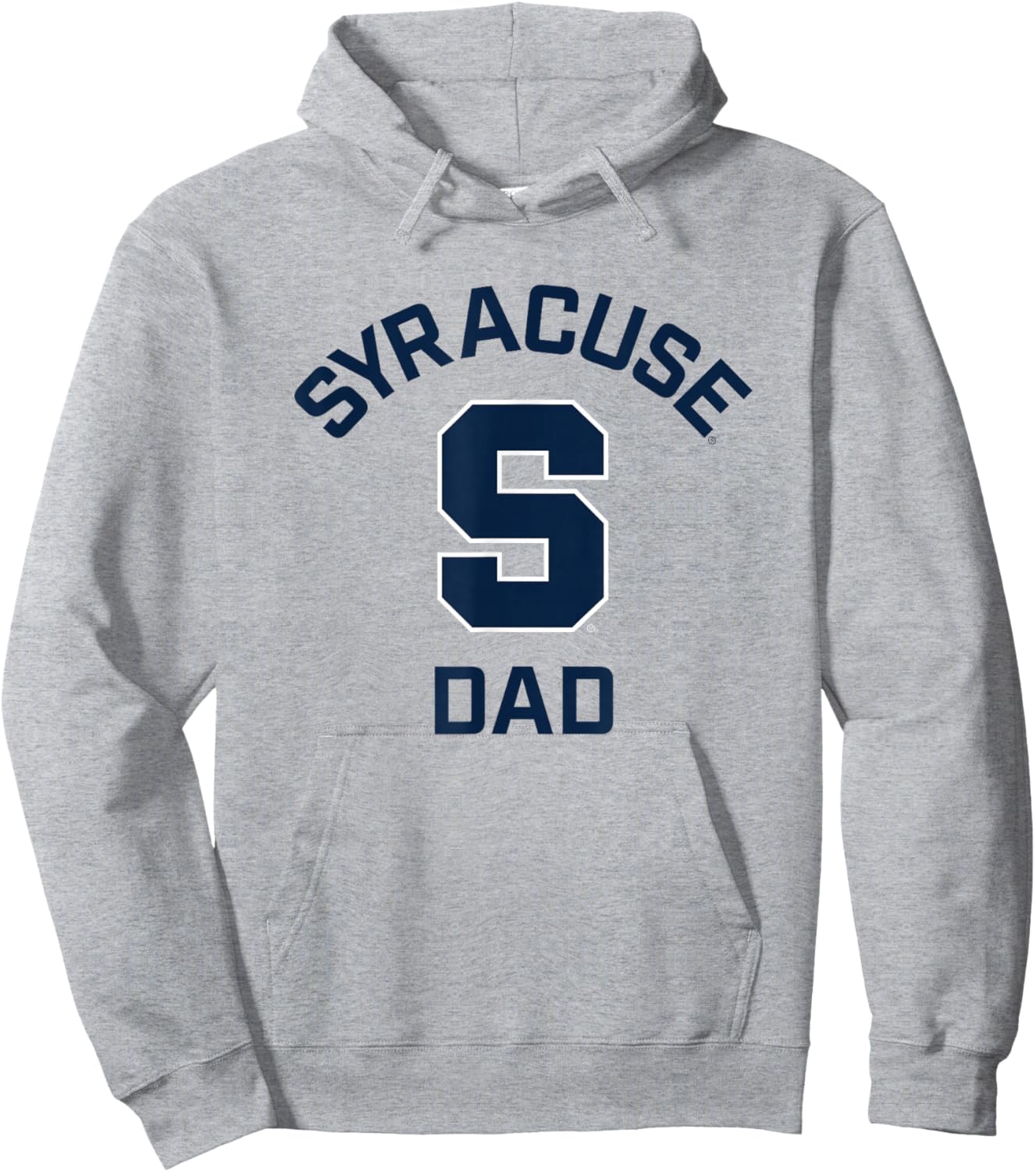 Syracuse University Orange Arched Dad Hoodie - Hoodie | Ash