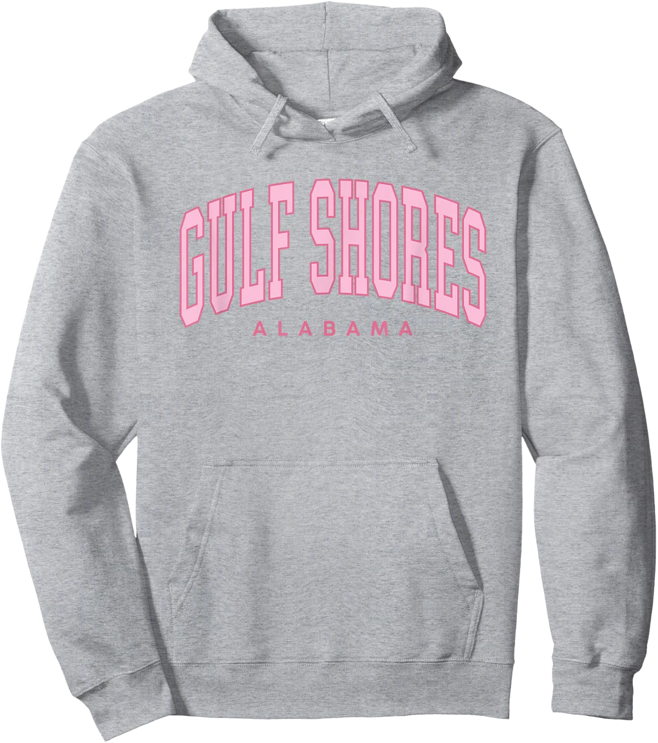 Gulf Shores Alabama Preppy Retro Throwback Pink Girls Hoodie - Hoodie | Ash