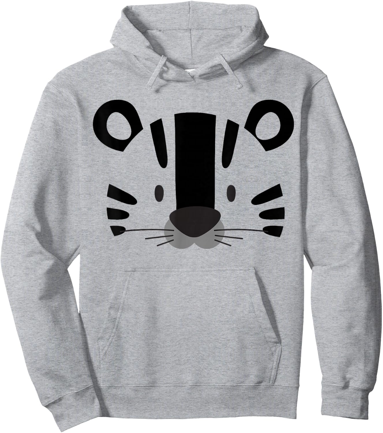 Cute Childrens Tiger Stuff Products Kids Cartoon Tiger Face Hoodie - Hoodie | Ash