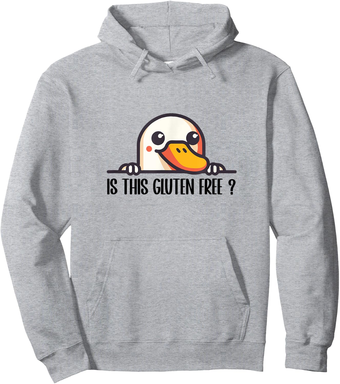 Is This Gluten Free Funny Duck Goose Hoodie - Hoodie | Ash