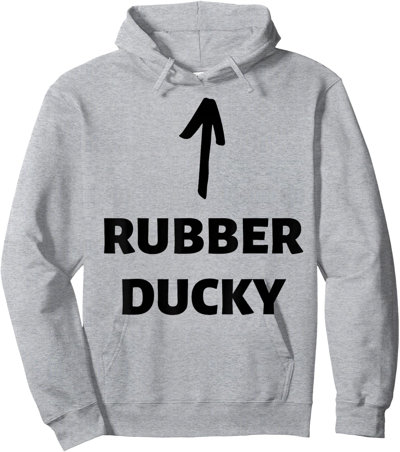 Rubber Ducky! Matching Couples Funny Duck Costume Hoodie - Hoodie | Ash