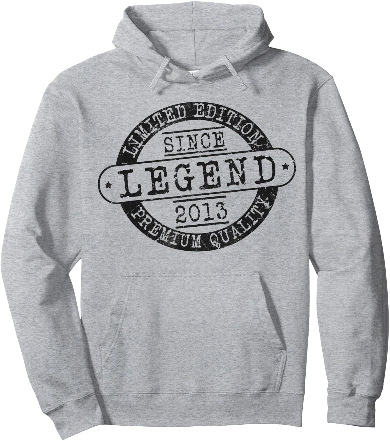 Legend Since 2013, Rustic Style Born In 2013 Birthday Gifts Hoodie - Hoodie | Ash