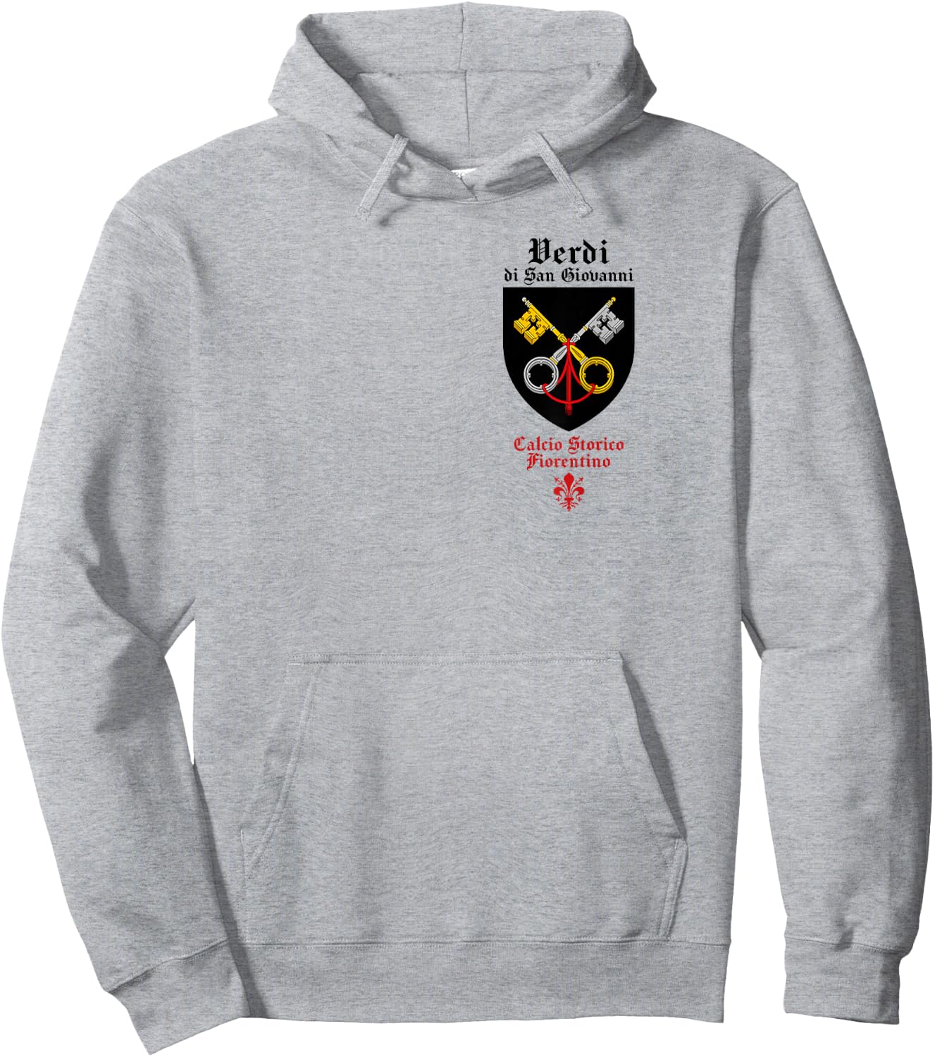 Calcio storico fiorentino Verdi Florentine football fútbol Hoodie - Hoodie | Ash