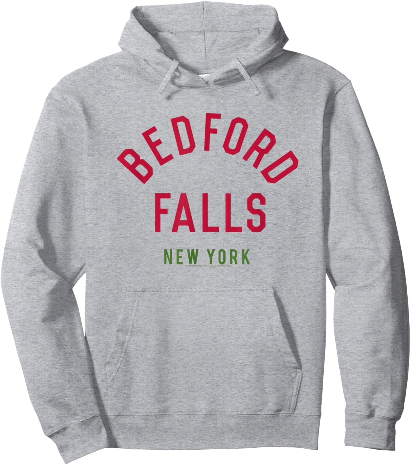 It's A Wonderful Life Bedford Falls NY Hoodie - Hoodie | Ash