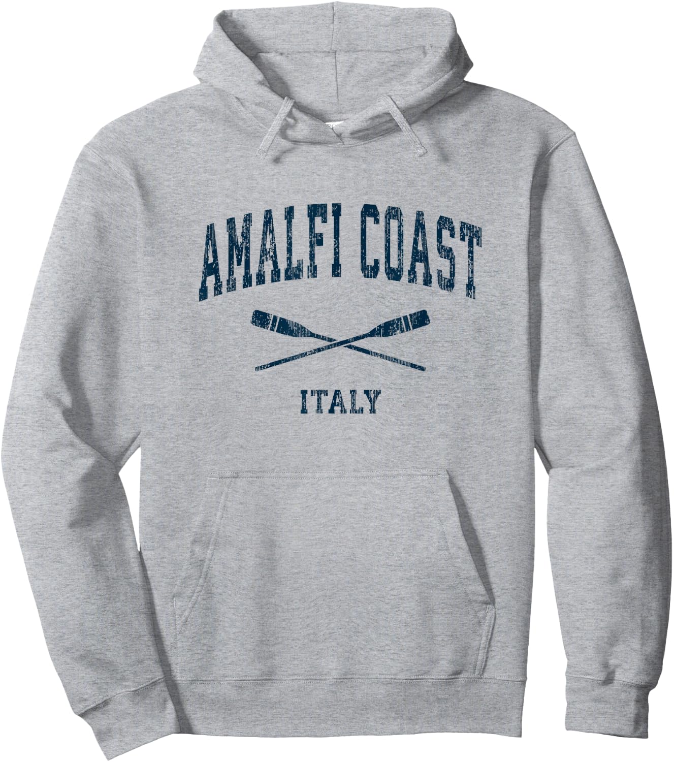 Amalfi Coast Italy Vintage Nautical Paddles Sports Oars Hoodie - Hoodie | Ash